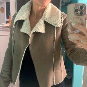 Jack by BB Dakota Cream Shearling Jacket